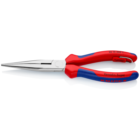 KNIPEX 26 15 200 T Flachrundzange mit Schneide (Storchschnabelzange)